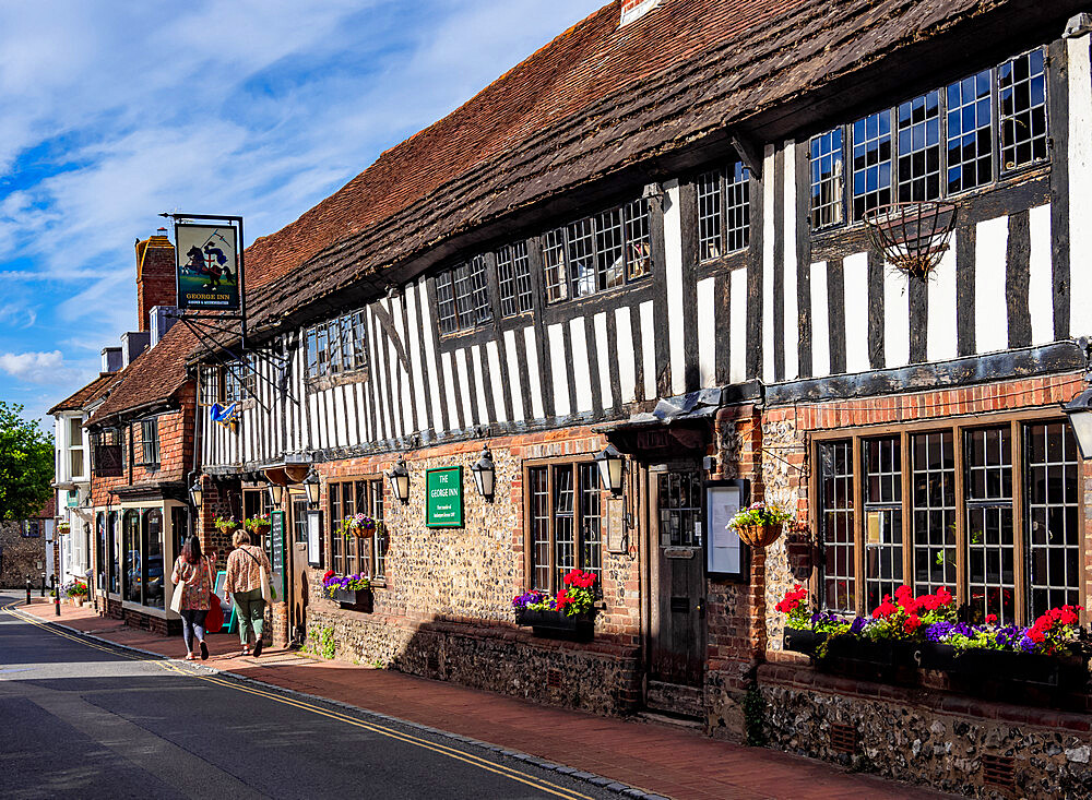 The George Inn, Alfriston, Wealden District, East Sussex, England, United Kingdom