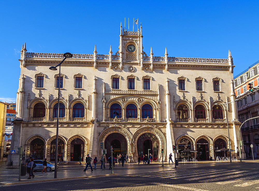 Rossio Train Station, Lisbon, Portugal, Europe