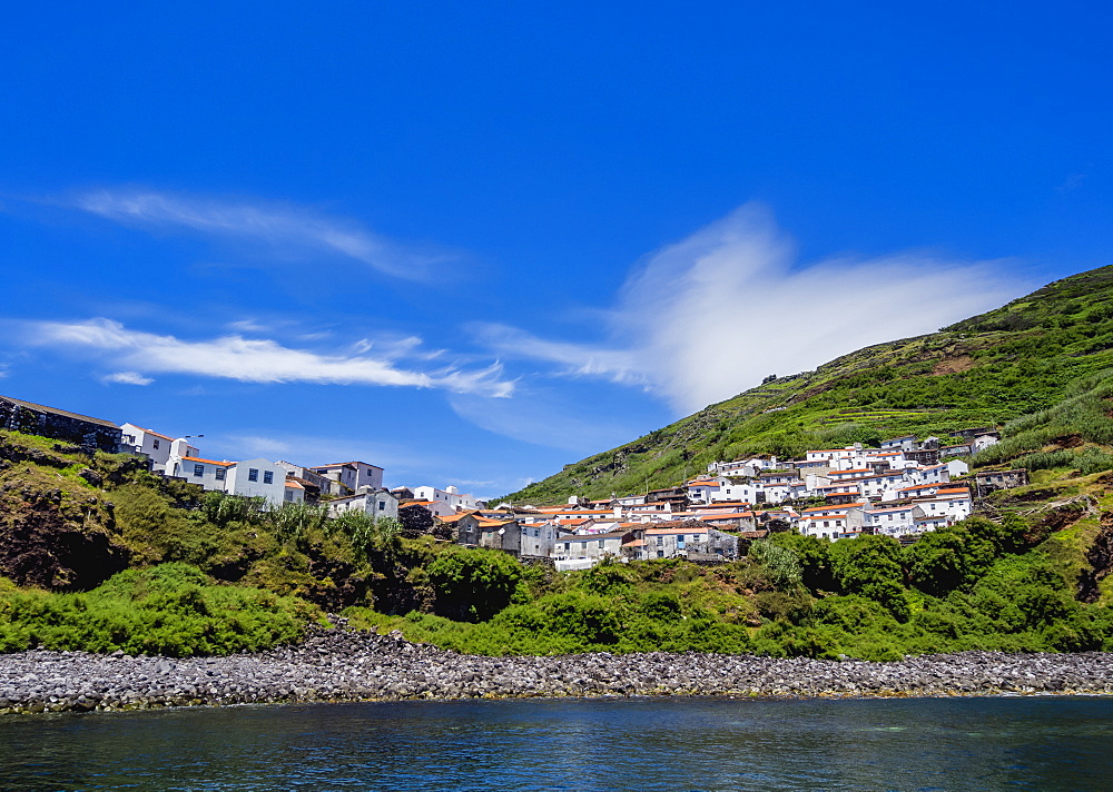 View of the Vila do Corvo, Corvo, Azores, Portugal, Atlantic, Europe