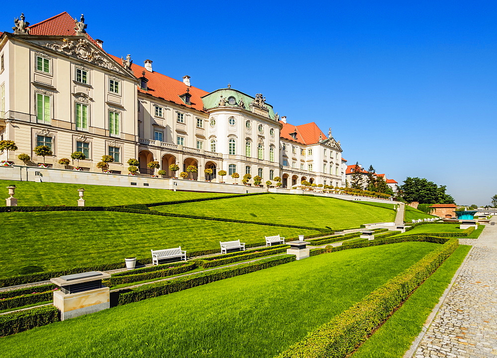 Eastern Baroque facade, Royal Castle, Warsaw, Masovian Voivodeship, Poland, Europe