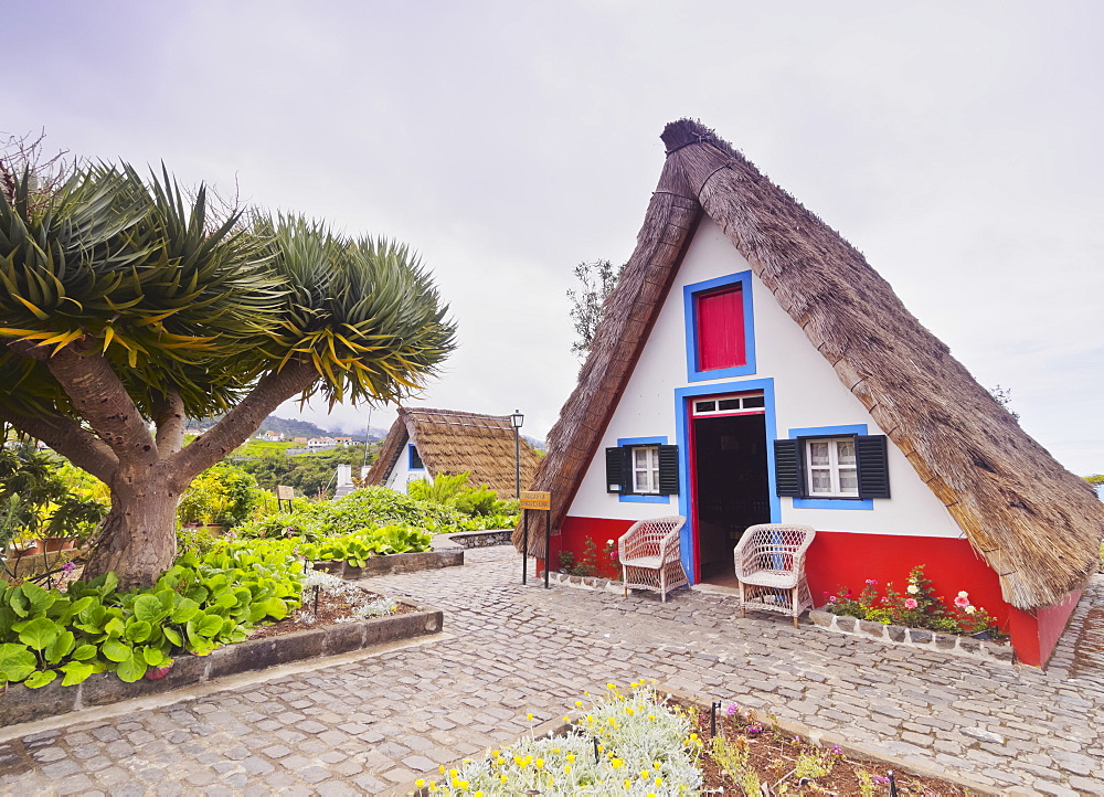 Traditional rural house in Santana, Madeira, Portugal, Europe