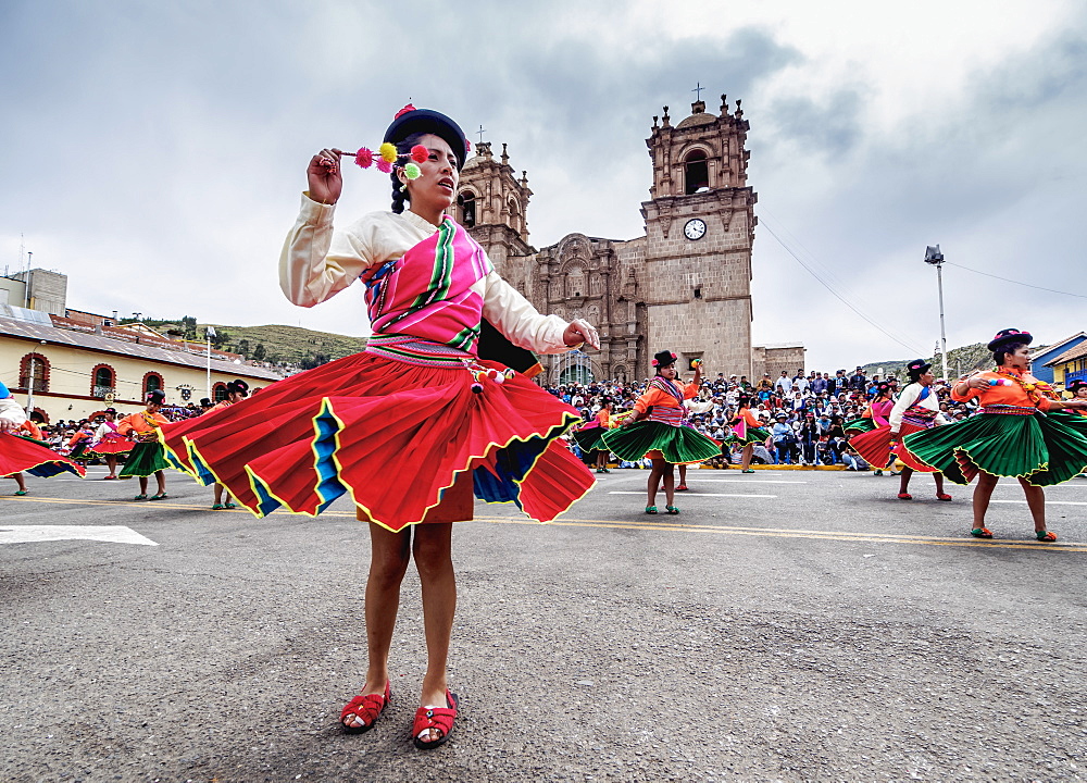 Fiesta de la Virgen de la Candelaria, Main Square, Puno, Peru, South America