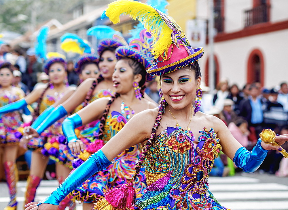 Fiesta de la Virgen de la Candelaria, Main Square, Puno, Peru, South America