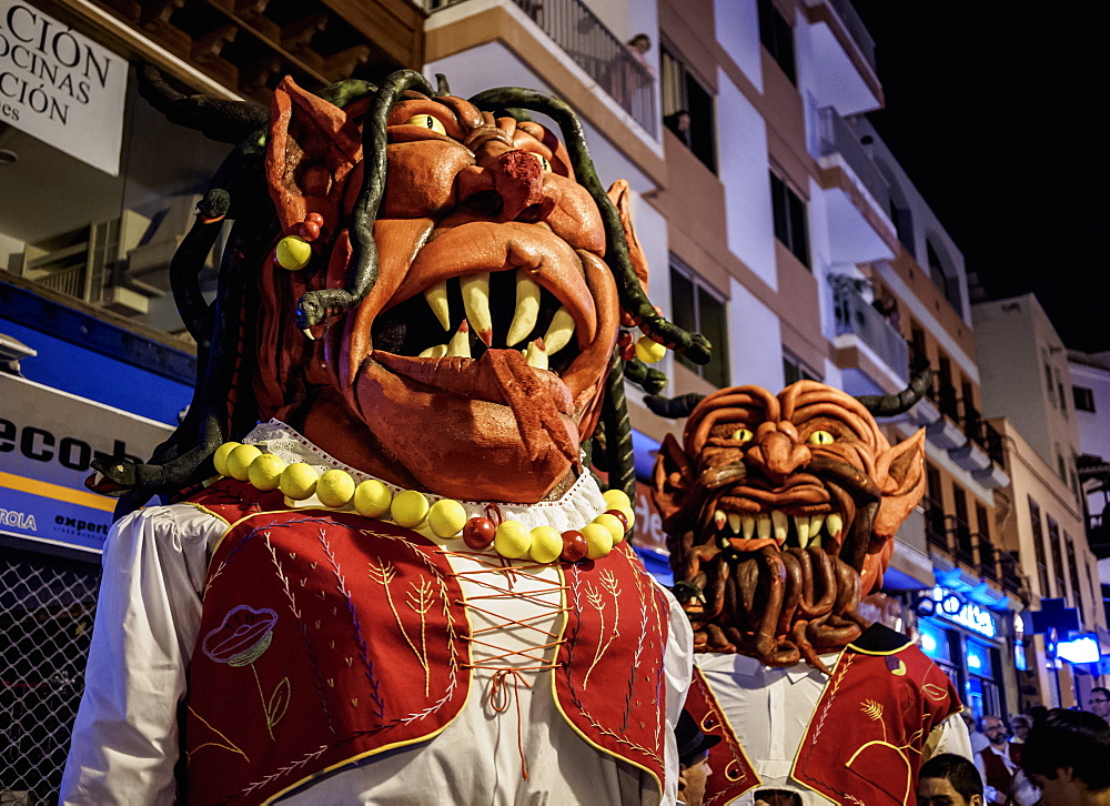 Baile de Magos, traditional street party, Icod de los Vinos, Tenerife Island, Canary Islands, Spain, Europe