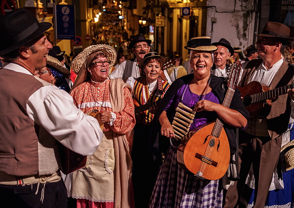 Baile de Magos, traditional street party, Icod de los Vinos, Tenerife Island, Canary Islands, Spain, Europe