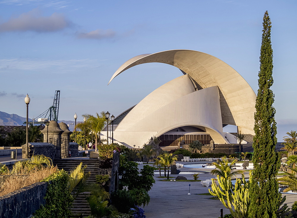 Parque Maritimo Cesar Manrique and Auditorium Adan Martin, Santa Cruz de Tenerife, Tenerife Island, Canary Islands, Spain, Europe