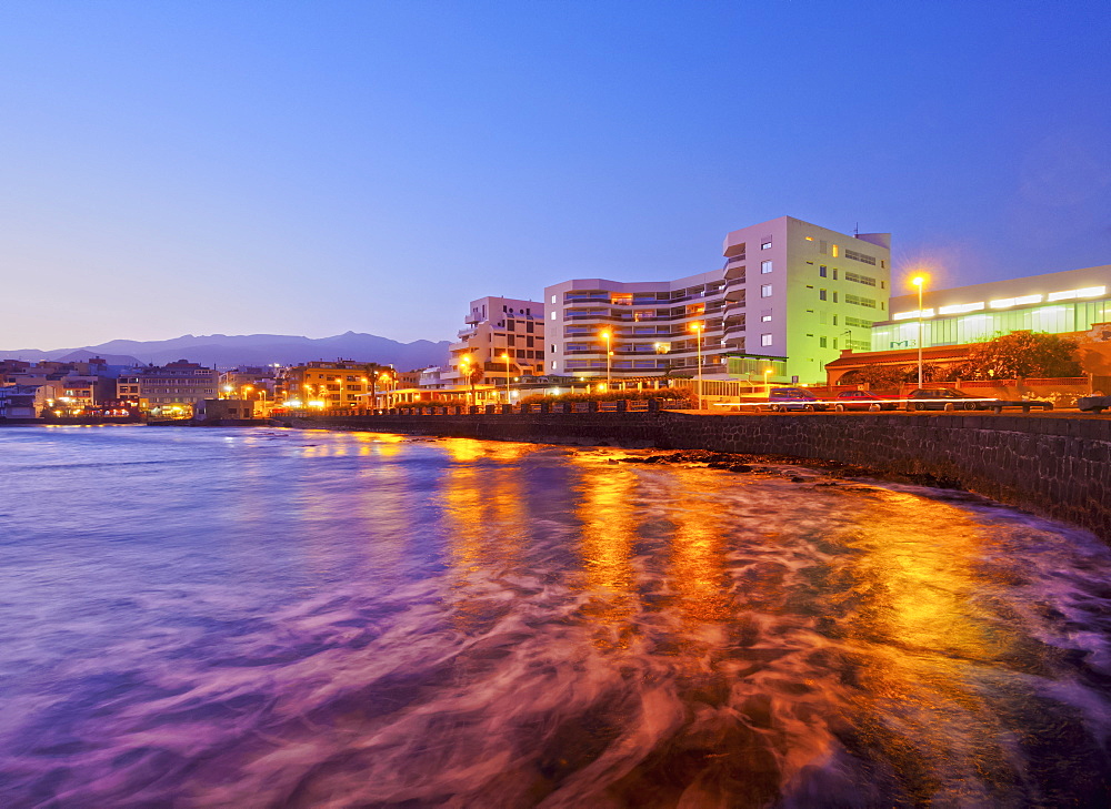 El Medano at twilight, Tenerife Island, Canary Islands, Spain, Atlantic, Europe