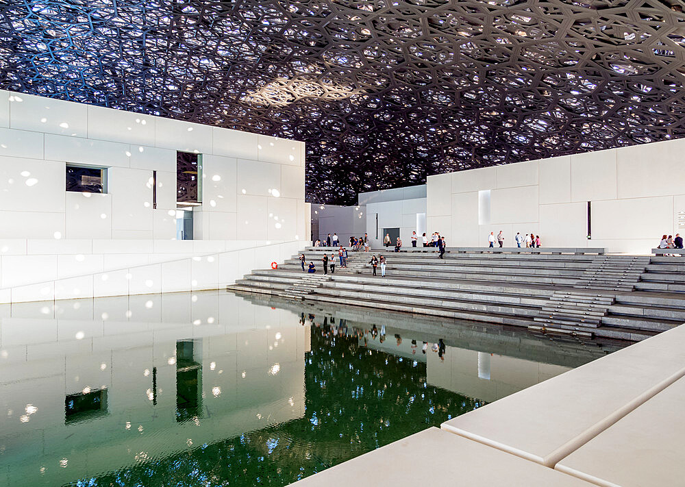 Louvre Museum, interior, Abu Dhabi, United Arab Emirates, Middle East