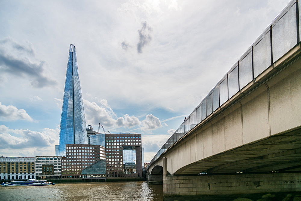 The Shard, London Bridge and The River Thames, London, England, United Kingdom, Europe