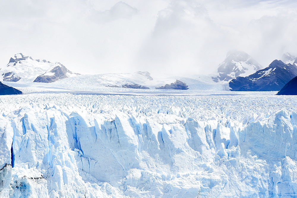 Detail of Perito Moreno Glacier in the Parque Nacional de los Glaciares (Los Glaciares National Park), UNESCO World Heritage Site, Patagonia, Argentina, South America