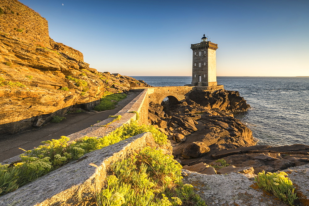 Kermorvan lighthouse, Le Conquet, Finistere, Brittany, France, Europe