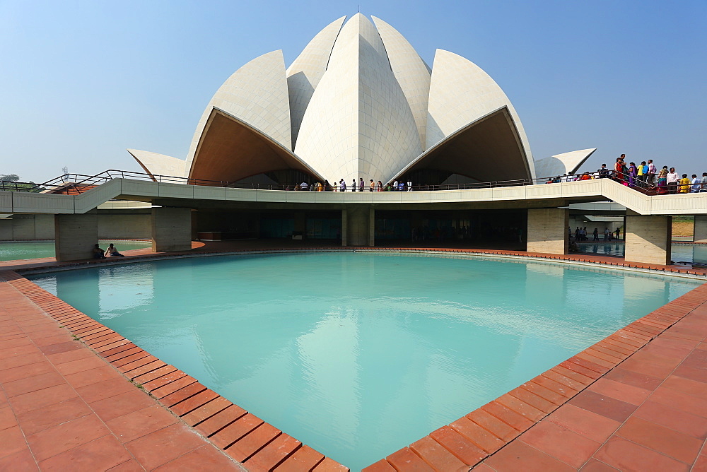 The Bahai Lotus Temple, serving as the Mother Temple of the Indian Subcontinent, New Delhi, India, Asia