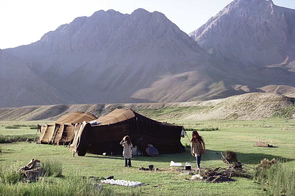 Nomad tents, Lar Valley, Iran, Middle East