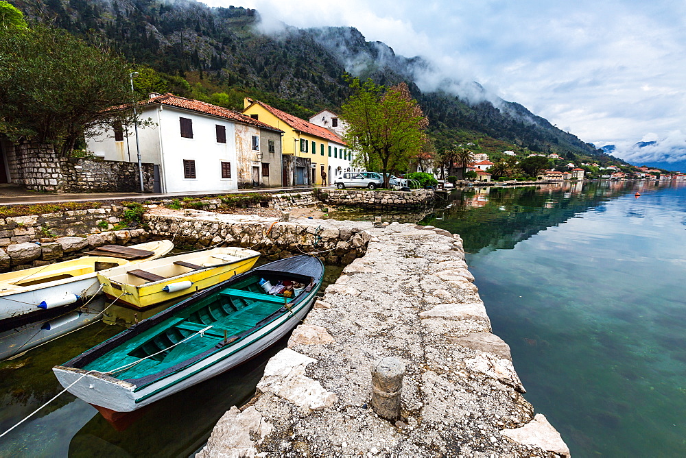 The village of Muo which faces Kotor across the bay, Montenegro, Europe