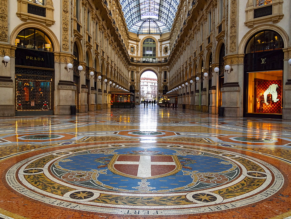 Gallery Vittorio Emanuele, Milan, Lombardy, Italy, Europe