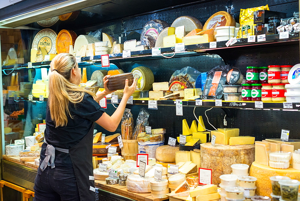 Cheese for sale at Adelaide Central Market, South Australia, Australia, Pacific