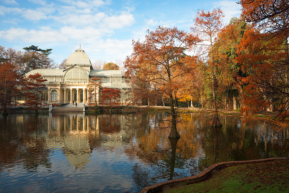 Crystal Palace in the Buen Retiro Park, Madrid, Spain, Europe