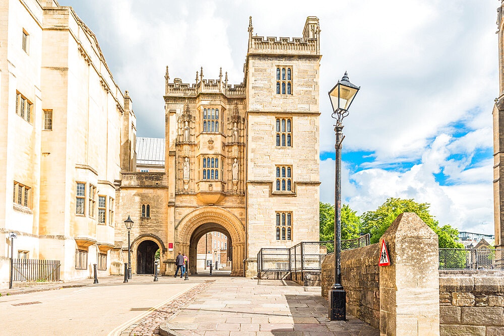 The Norman Gateway at Bristol Library Building, Bristol city centre, Avon, England, United Kingdom, Europe