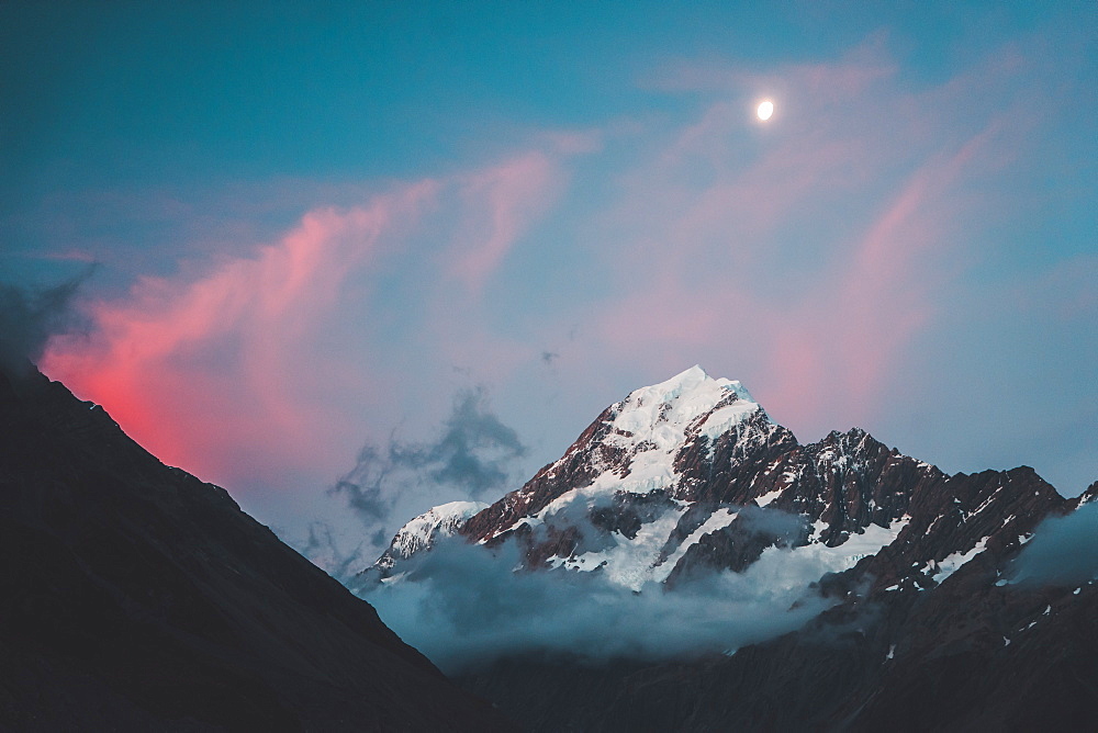 Hooker Valley Track, Mount Cook, Aoraki/Mount Cook National Park, UNESCO World Heritage Site, Southern Alps, South Island, New Zealand, Pacific