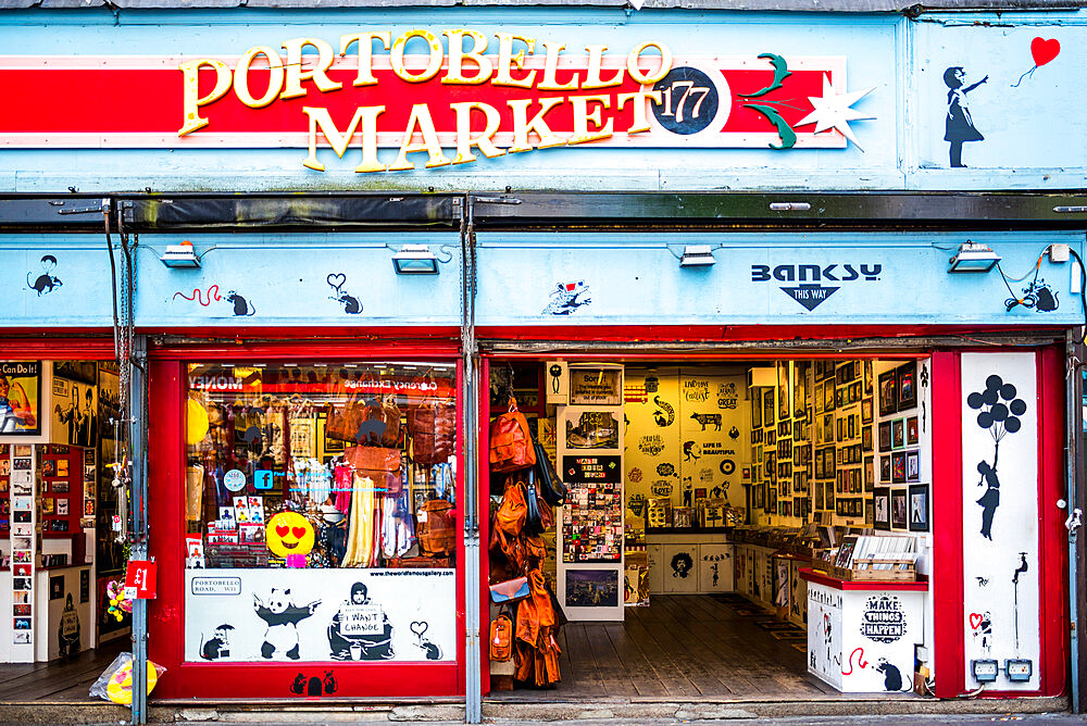 Portobello Road Market, Royal Borough of Kensington and Chelsea, London, England, United Kingdom, Europe