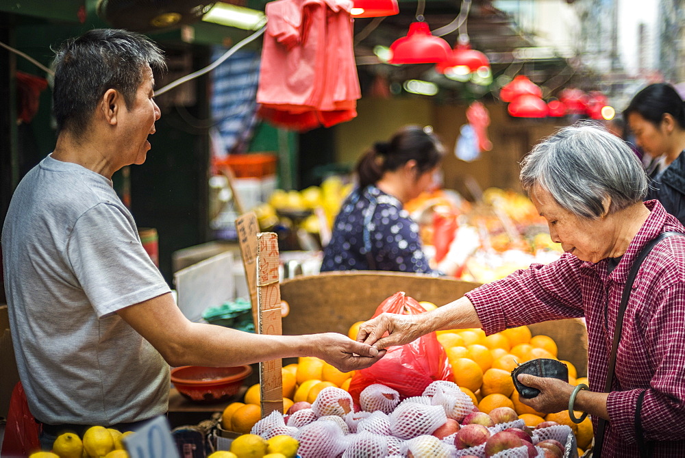 Market, Hong Kong Island, Hong Kong, China, Asia