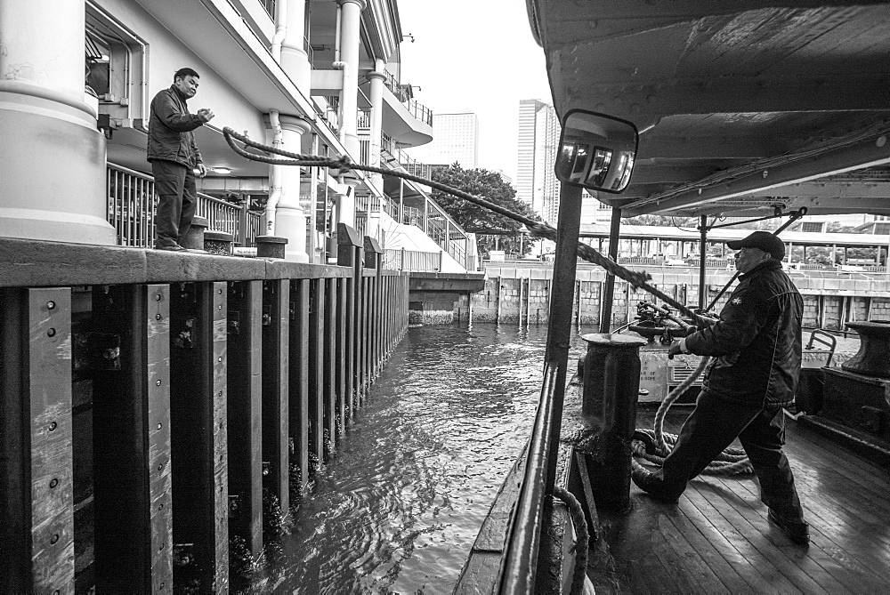 Star Ferry between Hong Kong Island and Kowloon, Hong Kong, China, Asia