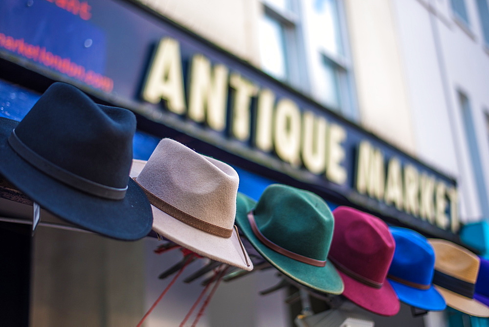 Street scene at Portobello Market, London, England, United Kingdom, Europe