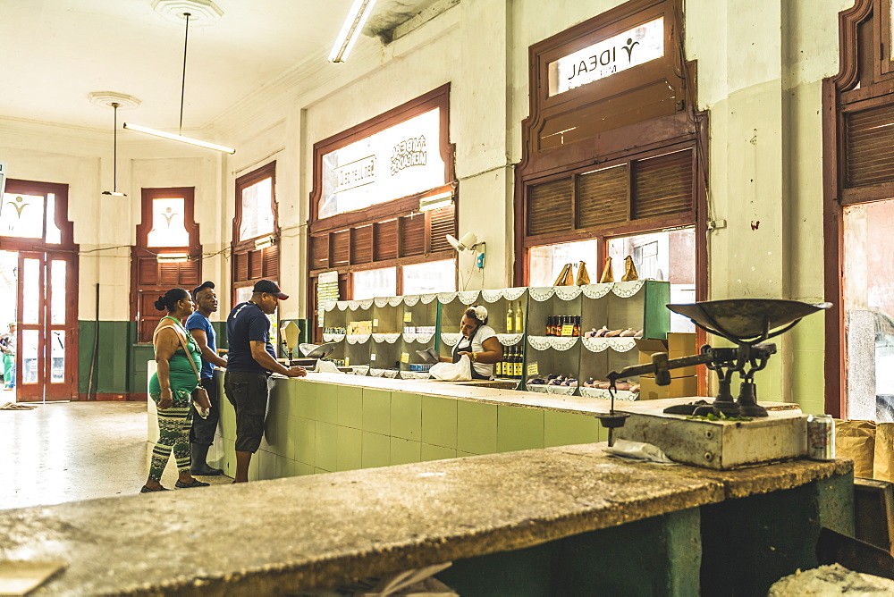 Local shop in old La Habana (Havana), Cuba, West Indies, Caribbean, Central America