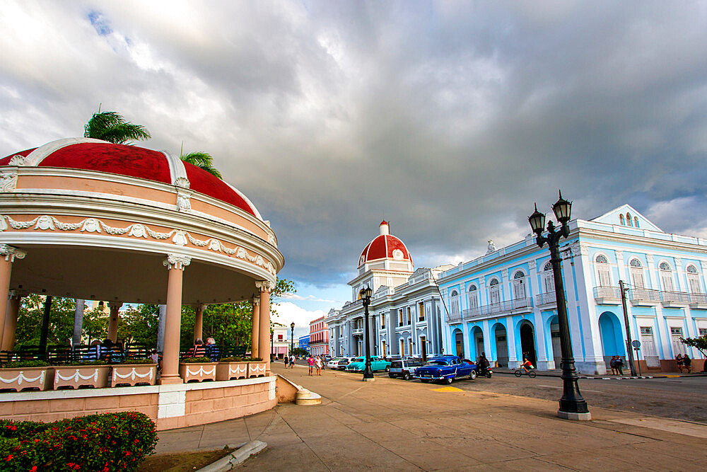 Parque Jose Marti, Palacio del Gobierno, Goverment House, Cienfuegos, UNESCO World Heritage Site, Cuba, West Indies, Caribbean, Central America