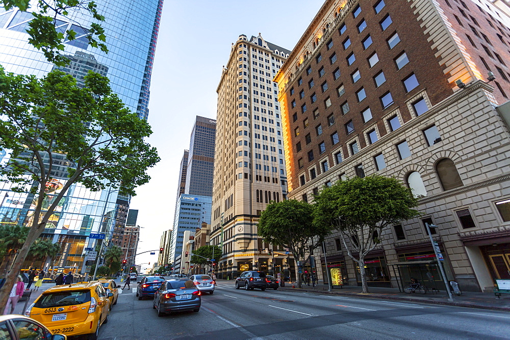 Downtown financial district of Los Angeles city, California, United States of America, North America