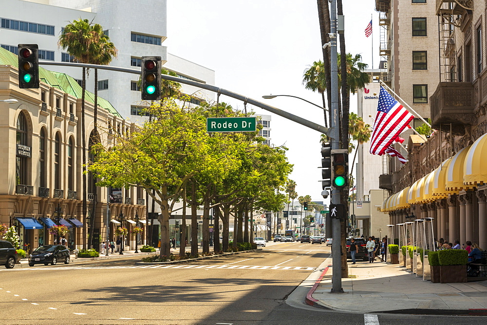 Rodeo Drive, Beverly Hills, Los Angeles, California, United States of America, North America