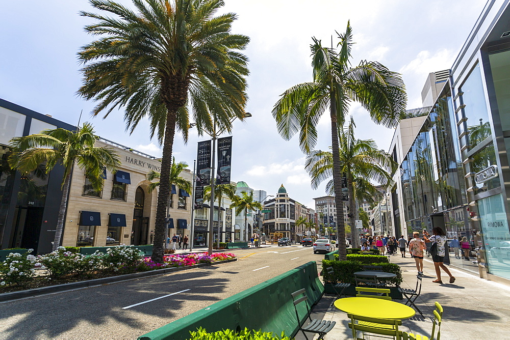 Rodeo Drive, Beverly Hills, Los Angeles, California, United States of America, North America