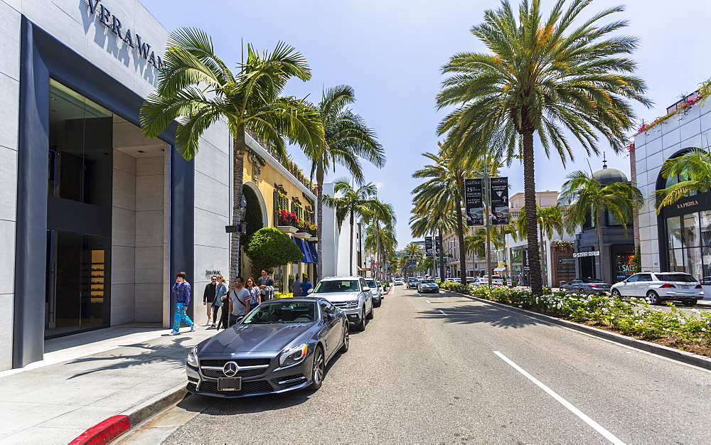 Rodeo Drive, Beverly Hills, Los Angeles, California, United States of America, North America