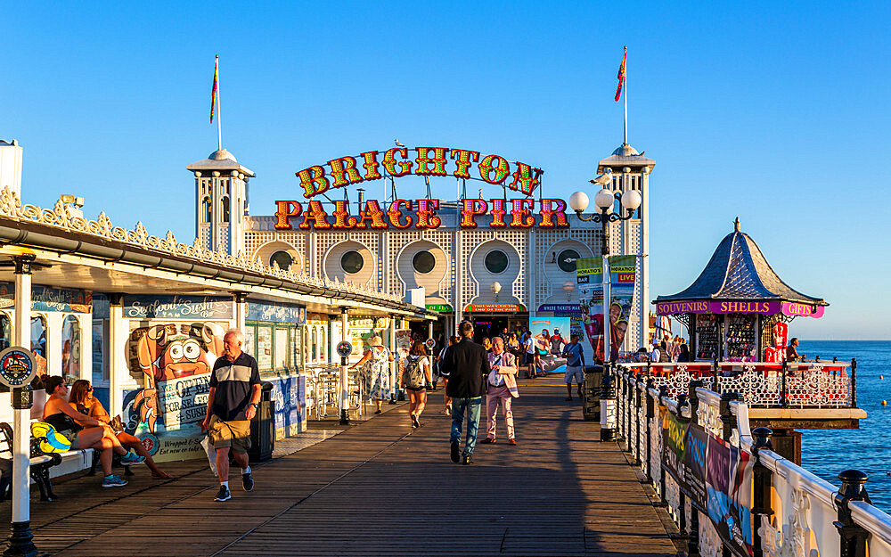 Brighton Palace Pier, Brighton, East Sussex, England, United Kingdom, Europe