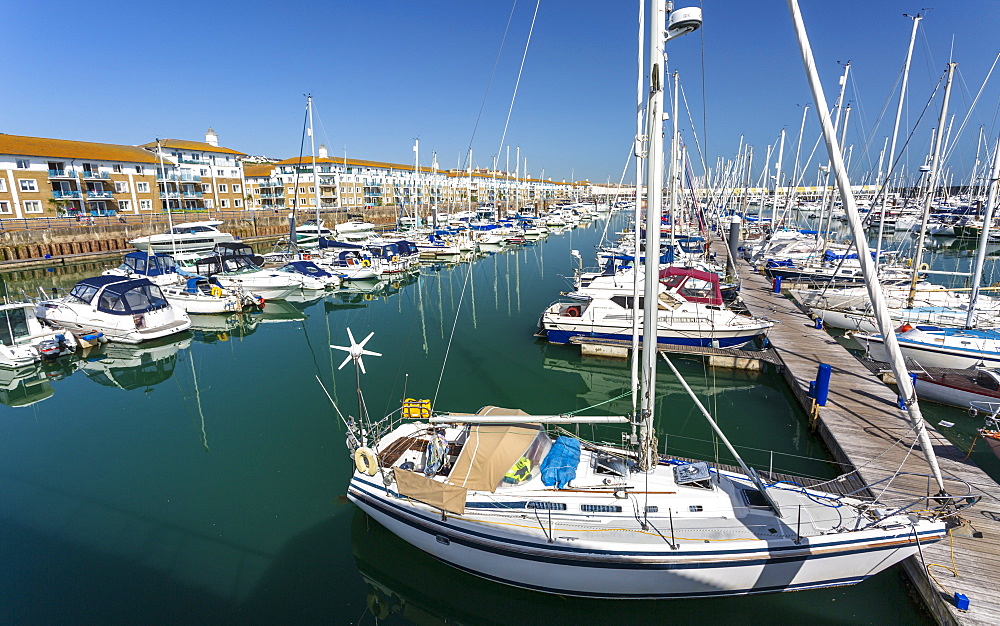 Luxury Yachts, Brighton Marina, Brighton, Sussex, England, United Kingdom, Europe