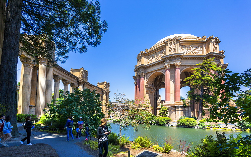 View of Palace of Fine Arts Theatre, San Francisco, California, United States of America, North America