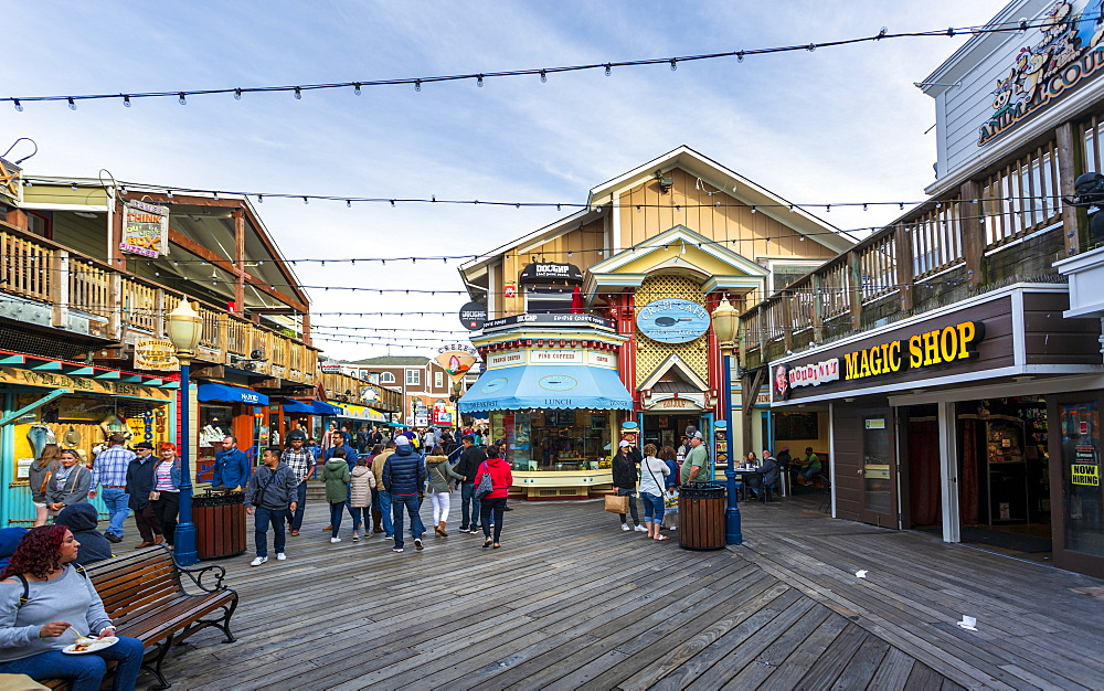 Pier 39 in Fishermans Wharf, San Francisco, California, United States of America, North America