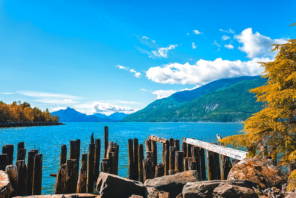 How Sound near Fury Creek near Squamish, British Columbia, Canada, North America