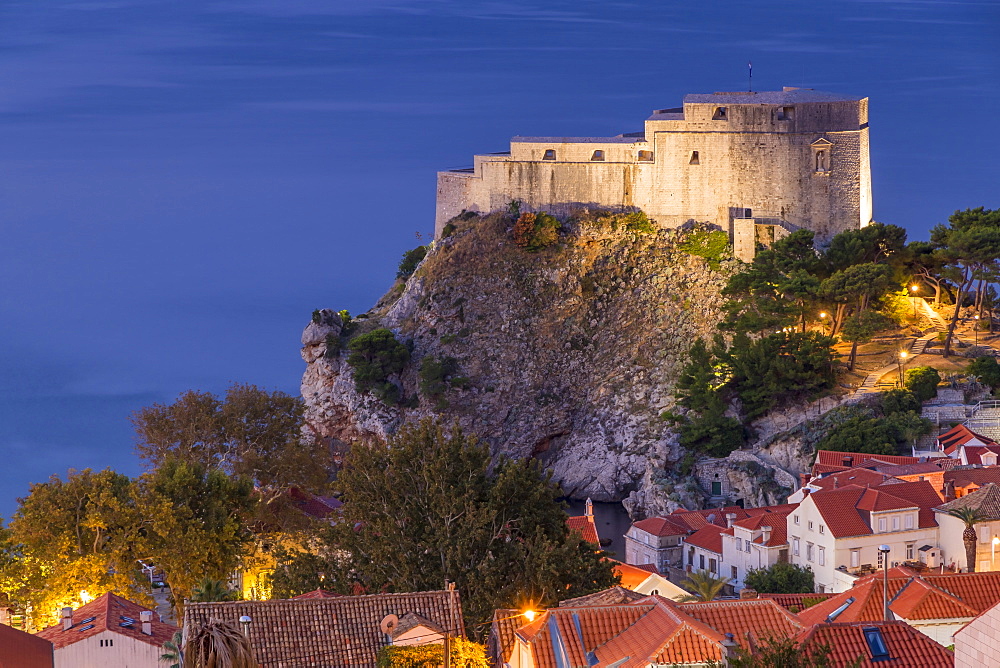 The Lovrijenac Fortress (St. Lawrence Fortress) outside the old town of Dubrovnik, Croatia, Europe