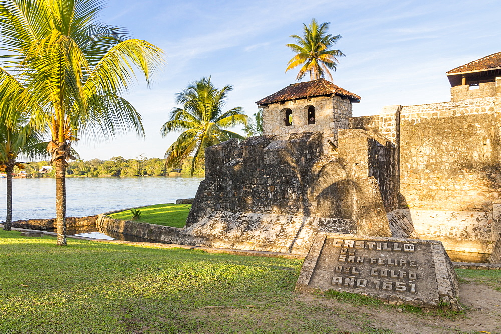 San Felipe de Lara Fortress near Rio Dulce, Izabal, Guatemala, Central America