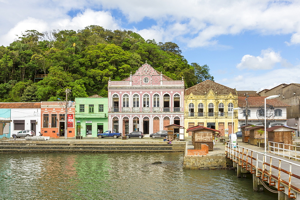 Colonial buildings in the historical centre of Sao Francisco do Sul, Santa Catarina, Brazil, South America