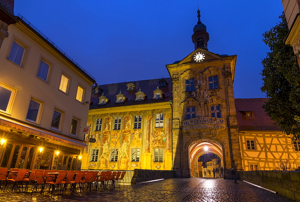 The old town hall of Bamberg, UNESCO World Heritage Site, Upper Franconia, Bavaria, Germany, Europe