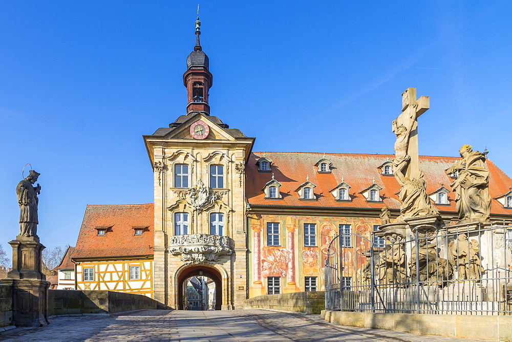 The old town hall of Bamberg, UNESCO World Heritage Site, Upper Franconia, Bavaria, Germany, Europe