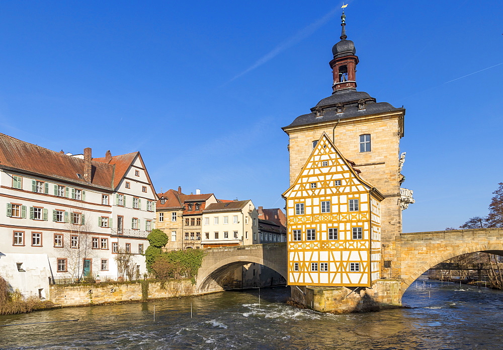 The old town hall of Bamberg, UNESCO World Heritage Site, Upper Franconia, Bavaria, Germany, Europe