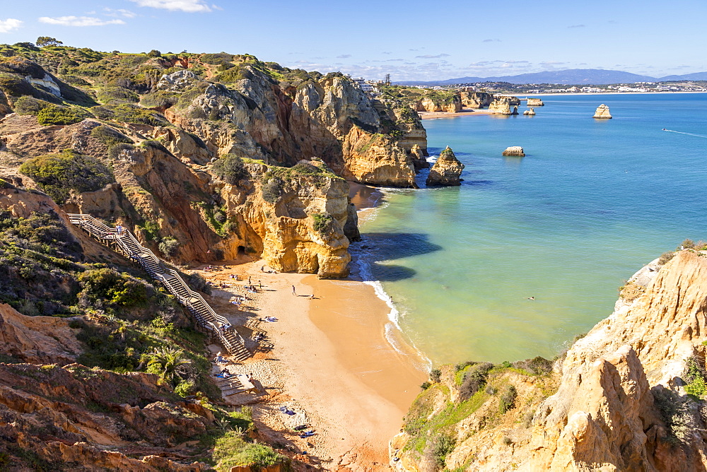 Camilo Beach near Lagos, Algarve, Portugal, Europe