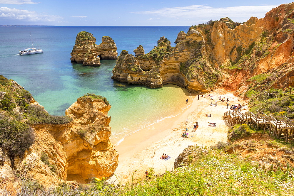 Camilo Beach near Lagos, Algarve, Portugal, Europe