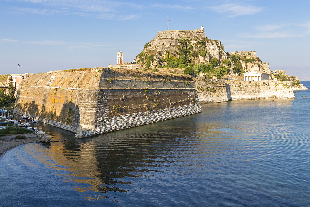 The old fortress of Corfu Town (Kerkyra), Corfu, Greek Islands, Greece, Europe