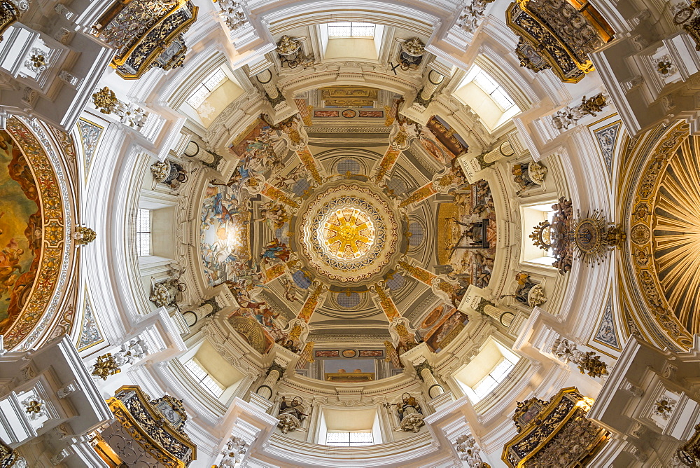 Ceiling of the San Luis de los Franceses Church, Seville, Andalusia, Spain, Europe