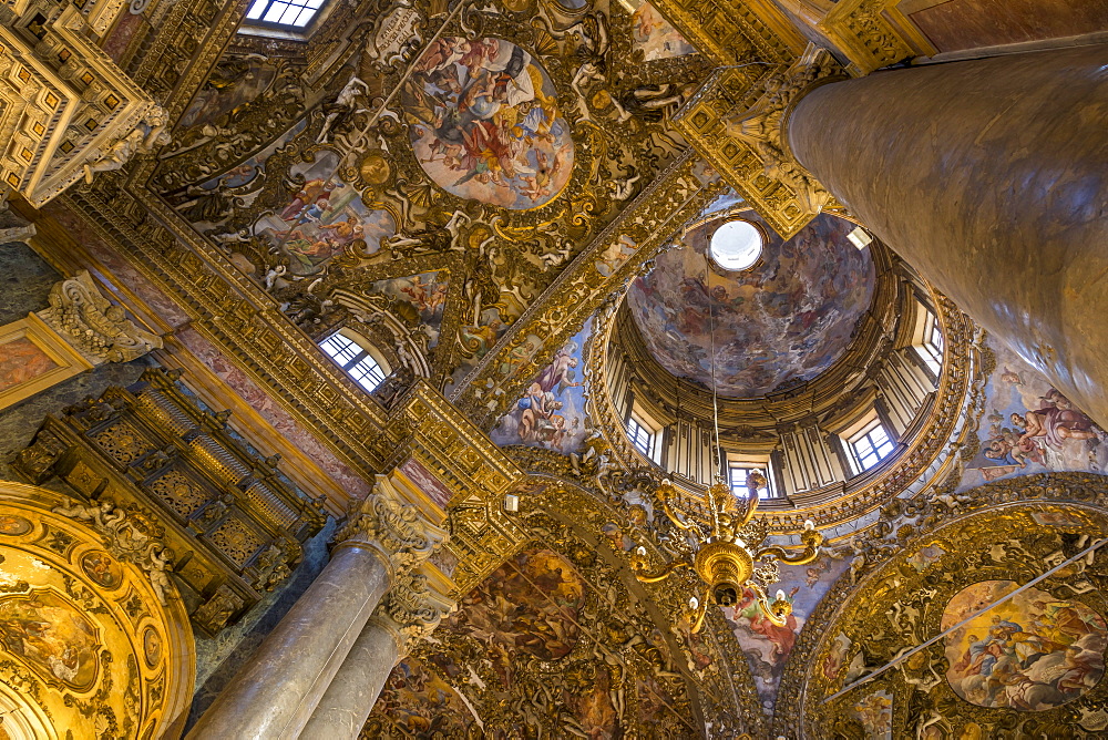 Interior of the San Giuseppe dei Padri Teatini Church, Palermo, Sicily, Italy, Europe