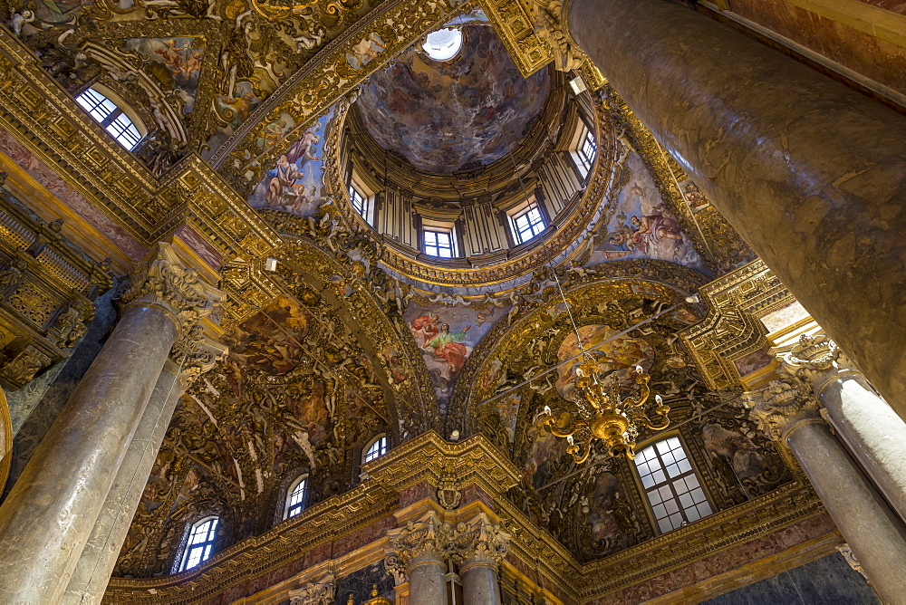 Interior of the San Giuseppe dei Padri Teatini Church, Palermo, Sicily, Italy, Europe